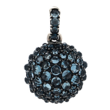 DAVID YURMAN Sterling Silver Blue Topaz Cable Berries Pendant