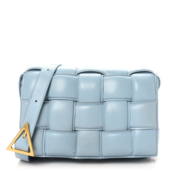 BOTTEGA VENETA Nappa Maxi Intreccio Padded Cassette Crossbody Bag Ice
