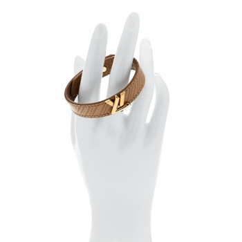 LOUIS VUITTON Epi Twist It Bracelet 17 Camel