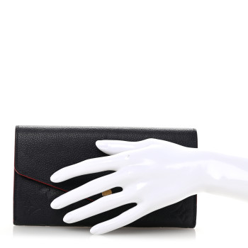 LOUIS VUITTON Empreinte Sarah Wallet NM Marine Rouge