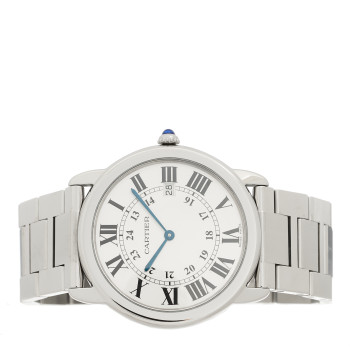 CARTIER Stainless Steel 36mm Ronde Solo Quartz Watch