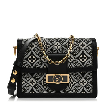 LOUIS VUITTON Jacquard Since 1854 Dauphine MM Grey