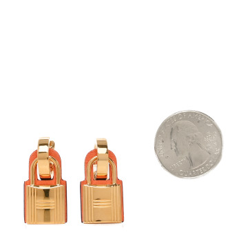 HERMES Swift O'Kelly Earrings Gold
