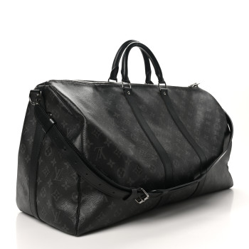 LOUIS VUITTON Monogram Eclipse Keepall Bandouliere 55