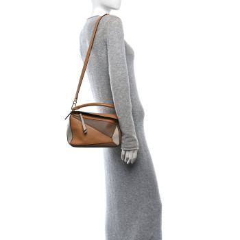 LOEWE Calfskin Small Puzzle Bag Warm Desert Mink