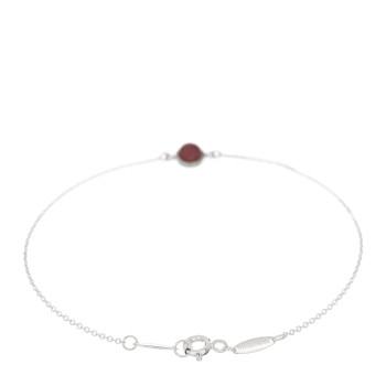 TIFFANY Sterling Silver Rhodonite Cabochon Elsa Peretti Color By The Yard Bracelet