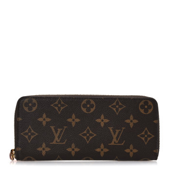 LOUIS VUITTON Monogram Clemence Wallet Rose Ballerine