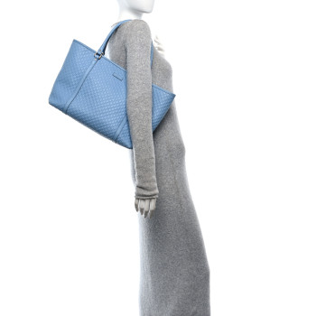 GUCCI Microguccissima Medium Joy Tote Mineral Blue
