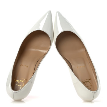 CHRISTIAN LOUBOUTIN Patent So Kate 85 Pumps 37.5 White