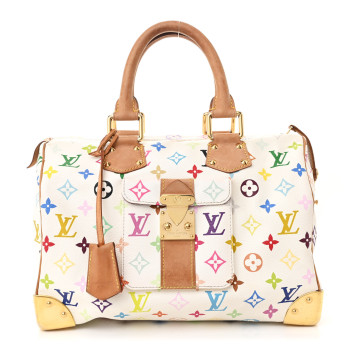 LOUIS VUITTON Monogram Multicolor Speedy 30 White