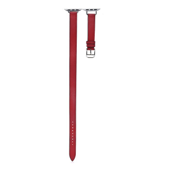 HERMES Swift 41mm Apple Watch Attelage Double Tour Band Rouge De Coeur