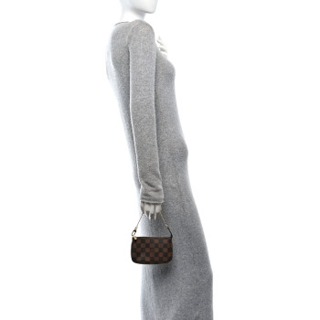 LOUIS VUITTON Damier Ebene Mini Pochette Accessories