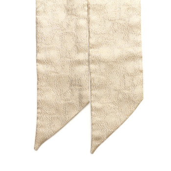 CHRISTIAN DIOR Silk Toile De Jouy Sauvage Mitzah Scarf Ecru Gold