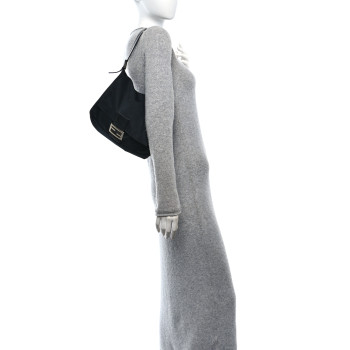 FENDI Neoprene Mama Baguette Black