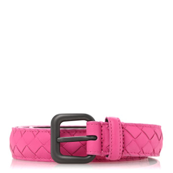 BOTTEGA VENETA Nappa Intrecciato Belt 85 34 Pink