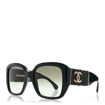 CHANEL Acetate Tweed Square Sunglasses 5512