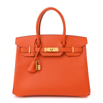 HERMES Epsom Birkin 30 Orange