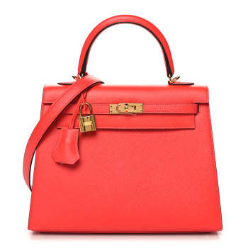 HERMES Epsom Kelly Sellier 25 Rose Jaipur