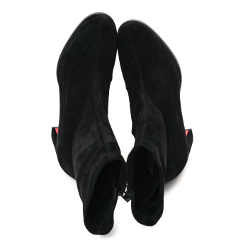CHRISTIAN LOUBOUTIN Suede Stretchadoxa Ankle Bootie 35 Black