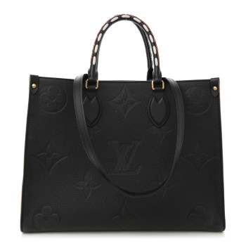 LOUIS VUITTON Empreinte Monogram Giant Wild At Heart Onthego MM Black