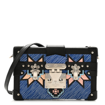 LOUIS VUITTON Epi Azteque Petite Malle Denim Light