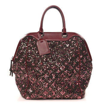 LOUIS VUITTON Sequin Monogram Sunshine Express North South Burgundy
