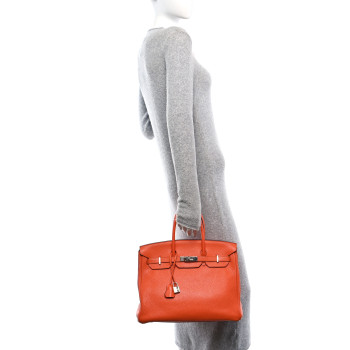 HERMES Togo Birkin 35 Orange