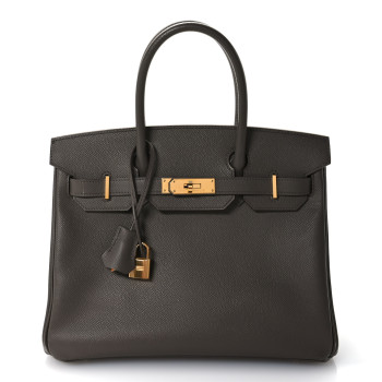 HERMES Epsom Birkin 30 Etain