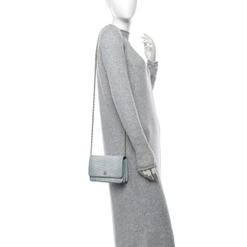CHANEL Lizard Wallet on Chain WOC Light Grey CHANEL Lizard Wallet on Chain WOC Light Grey