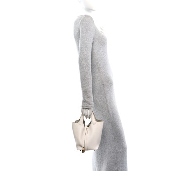HERMES Taurillon Clemence Picotin Lock 18 PM Nata