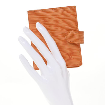 LOUIS VUITTON Epi Mini Agenda Mandarin
