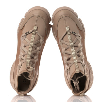 CHRISTIAN DIOR Neoprene Rubber Womens D-Connect Sneakers 40 Nude
