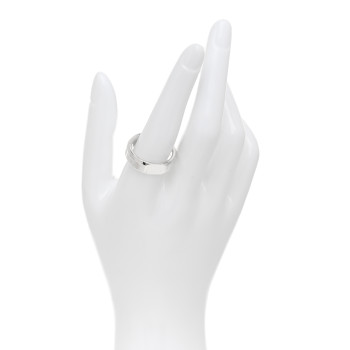 TIFFANY Sterling Silver 1837 Makers Medium Slice Ring 58 8.5