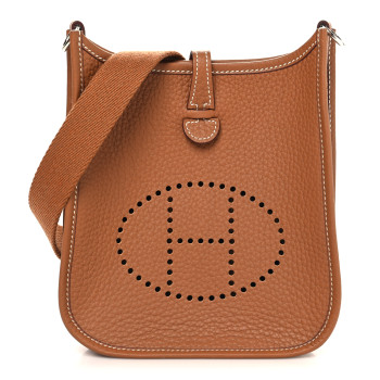 HERMES Taurillon Clemence Evelyne TPM Gold