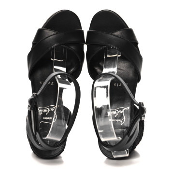 CHRISTIAN LOUBOUTIN Nappa Summer Mariza 85 Sandals 35 Black