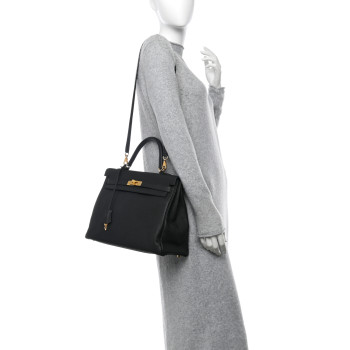 HERMES Togo Kelly Retourne 35 Black