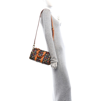 LOUIS VUITTON LV Vers Damier Ebene Keepall Bandouliere 25