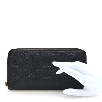 LOUIS VUITTON Empreinte Zippy Wallet Black