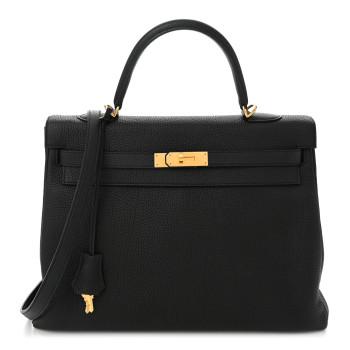 HERMES Togo Kelly Retourne 35 Black
