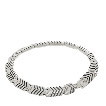 DAVID YURMAN Sterling Silver 7.5mm Chevron Link Bracelet