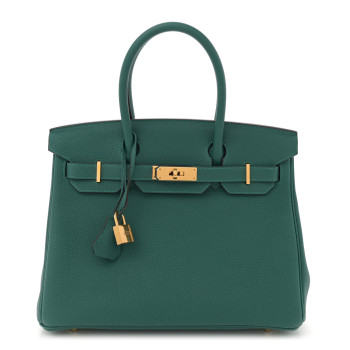 HERMES Togo Birkin 30 Malachite