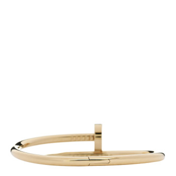 CARTIER 18K Yellow Gold Juste Un Clou Bracelet 15