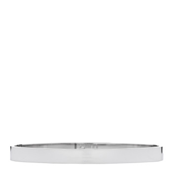 HERMES 18K White Gold Diamond PM Kelly Pave Bracelet ST