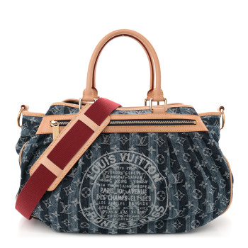 LOUIS VUITTON Denim Raye Cabas GM
