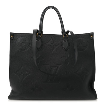 LOUIS VUITTON Empreinte Monogram Giant Onthego GM Black