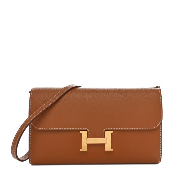 HERMES Epsom Constance Long Wallet To Go Gold