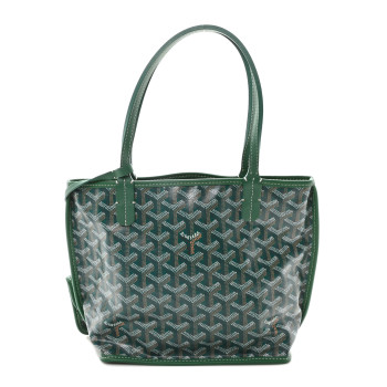 GOYARD Goyardine Reversible Mini Anjou Green