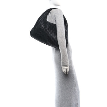 BOTTEGA VENETA Nappa Intrecciato Large Veneta Hobo Black