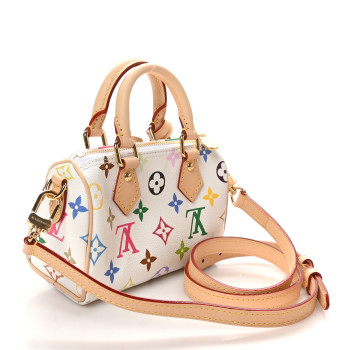 LOUIS VUITTON LV X TM Monogram Multicolor Nano Speedy White