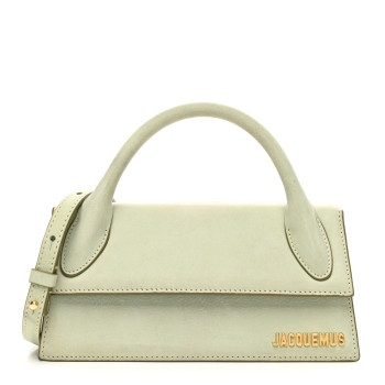JACQUEMUS Nubuck Le Chiquito Long Green